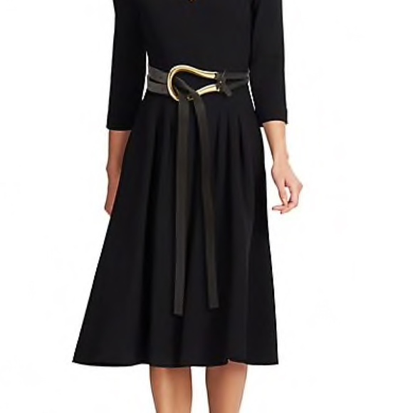 Bottega Veneta double-strap leather belt IN 100%  BLACK CALF LEATHER main image 4
